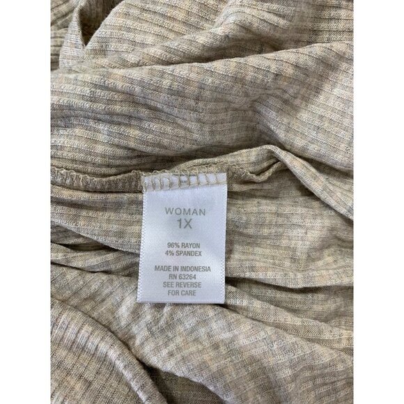 Westport Women's Tan Lightweight Long Sleeve Top - Picture 4 of 6